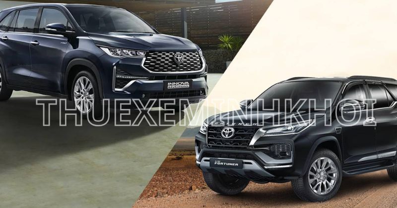 so sánh chi tiết Toyota Fortuner và Innova